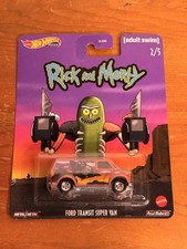 Rick and Morty Hot Wheels Ford Transit Super Van 2/5 Real Riders Pop Culture 