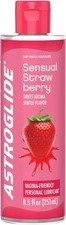 Astroglide Strawberry Flavored Personal Lubricant (8.5oz), Long-Lasting Sex Lube