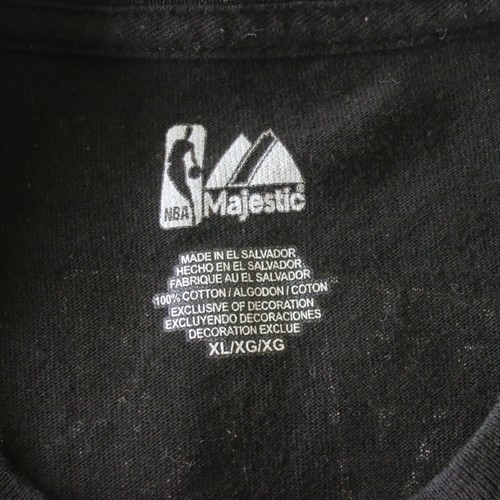 Majestic NBA Philadelphia 76ers Andrew Bynum (#33) T-Shirt, Black, Size XL - Afbeelding 6 van 11