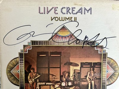 SIGNED ERIC CLAPTON ALBUM (LIVE CREAM, VOLUME 2, 1972)!!