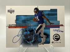 2000 Upper Deck JAMAL LEWIS eVolve Rookie Auto /200 #JL-A - Baltimore Ravens