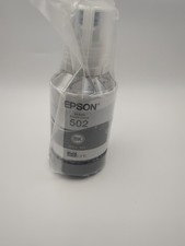 EPSON 502 Ink Bottle Exp 2024  127ml  Black - Genuine Sealed 