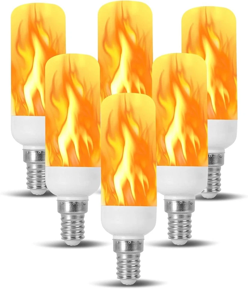 Flame Flicker LED Light Bulb 6 Pack - Image 3 of 4