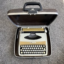 Vintage Smith Corona SCM Super Sterling Portable Typewriter w/ Case  thumbnail