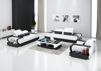 Ledersofa Couch Wohnlandschaft 3+2+1 Sitzer Garnitur Design Modern Sofa Mit Usb