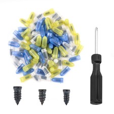 Pack of 90 Tire Repair Kit with Plugs,Self-Service Tire Repair Plugs with Scr...