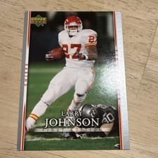Upper Deck 2007 Larry Johnson First Edition #47 Kansas City Chiefs Football Card