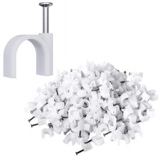 200 Pcs Cable Clips Nail in, Cord Clips Ethernet Cables Wire Wall Clips Cable...