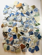 Sea Glass Sea Pottery Genuine Sea Glass Surf-Tumbled From Japan