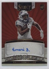 2023 Panini Select Draft Picks Red Prizm Emari Demercado #YS-EDE Auto ux1