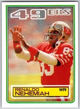 1983 Topps #171 - Renaldo Nehemiah (RC) San Francisco 49ers (NM) *HGCARDS*