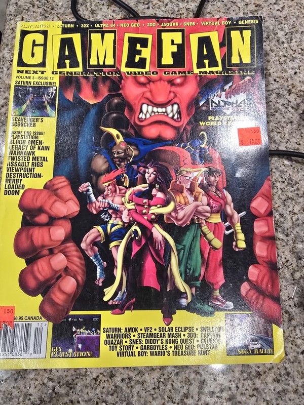 GameFan Magazine April 1997 - SOTN - Castlevania Symphony Of The Night Cover PS1