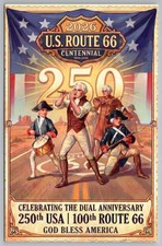 Route Rt 66 Centennial  100 USA 250 Semiquinc...