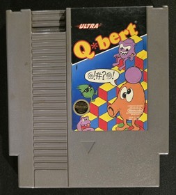 Q*bert (Nintendo Entertainment System, NES) Cartridge Tested