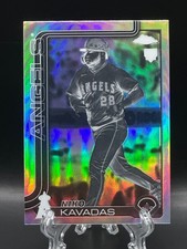 Niko Kavadas 2025 Topps Chrome Rookie Negative Refractor #20 Angels RC
