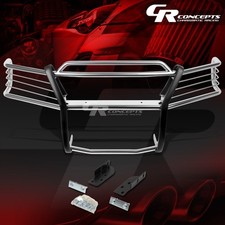 Chrome Ss Front Bumper Grillegrill Guard Kit For 2002-2005 Ford Explorer 4dr
