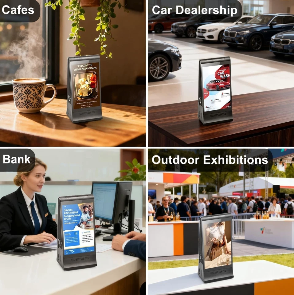 Digital Signage Display for Tabletop Interactive with Double Touch Screen & WIFI - Image 2 of 4