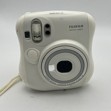 Fujifilm Instax Mini 25 White Built-in Flash Handheld Instant Color Film Camera