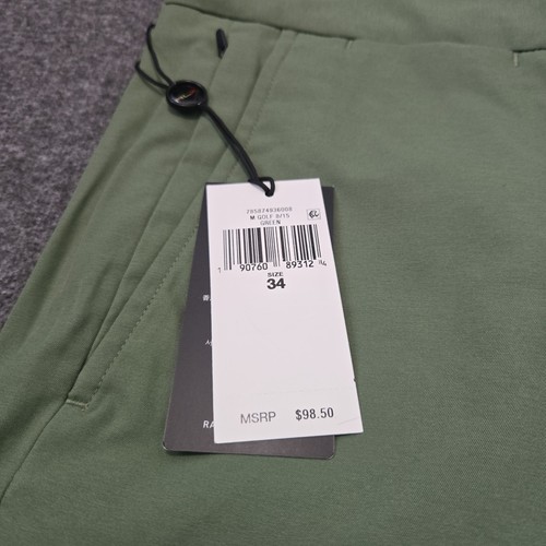 Pantaloncini RLX Polo Ralph Lauren Performance Golf Classici 9" Uomo Taglia 34 Verde $98 - Foto 3 di 8
