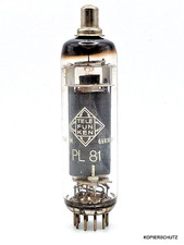 Tube/TUBE-electron tube-PL81=N152=213Pen=PL820=21A6-TELEFUNKEN-Very Good-