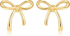 Bow Stud Earrings for Women Holiday Bow Jewelry Simple Earrings