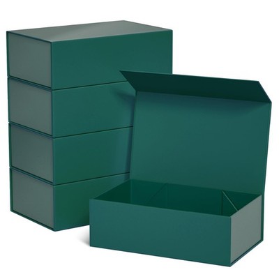 Green Gift Boxe 10'' x 6'' x 3'' with Magnetic Closure Lid Gift Boxes for Presen...