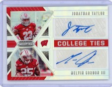 2020 Prizm Draft Picks Jonathan Taylor Melvin Gordon Silver Auto RC BADGERS