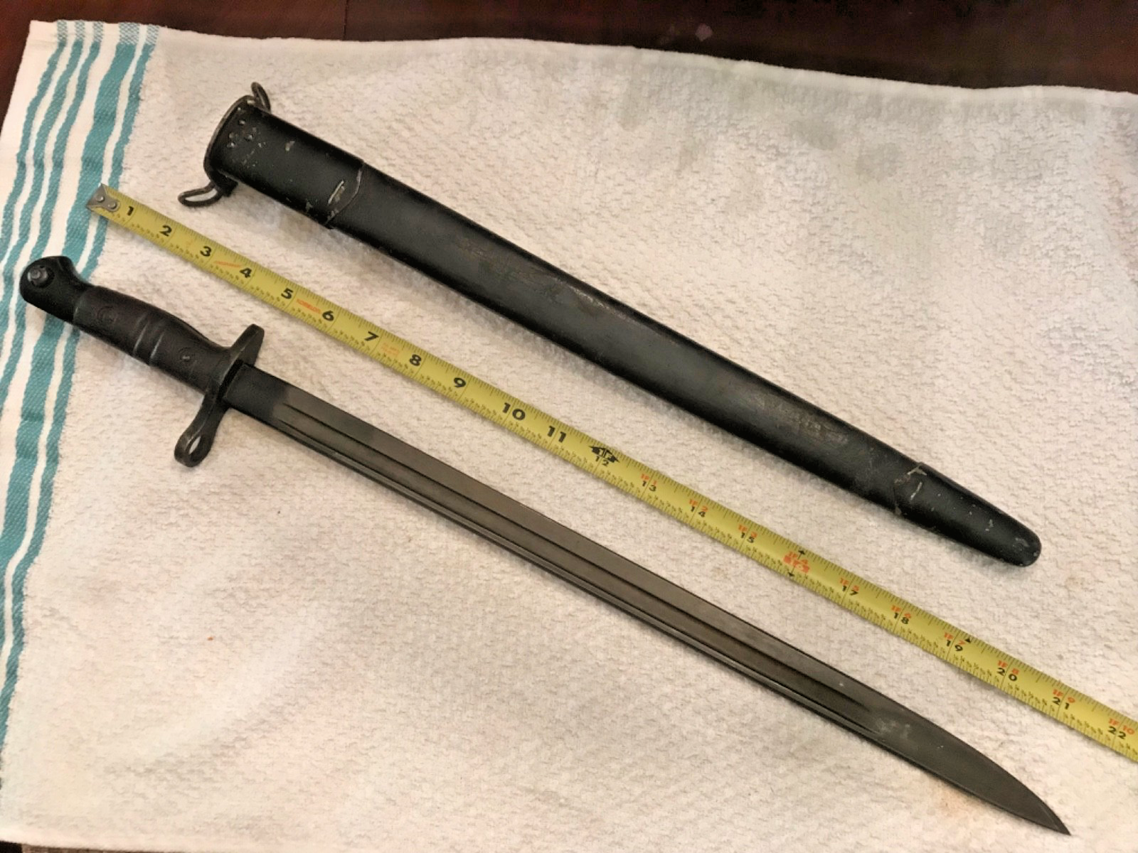 British Pattern 1917 dated WWI British 1913 pattern or US 1917 Bayonet w/ Original ...