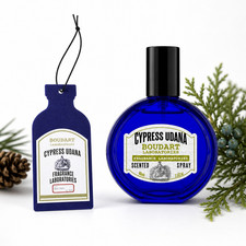 BOUDART Cypress Udana Fragrance Set – Hanging Scent Sachet & 40ml Body Spray