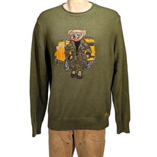 Polo Ralph Lauren Men's Polo Bear Expedition Truck Sweater Sz XL NWT 398