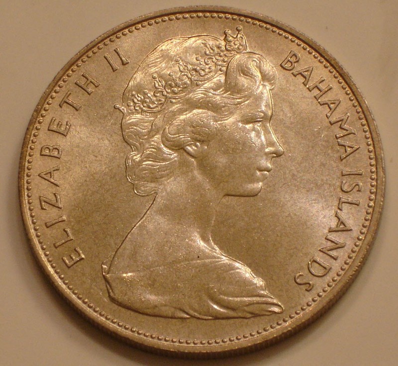 1966 SILVER $5 Five Dollars BAHAMAS Choice BU 1.25 oz  Actual Silver Weight