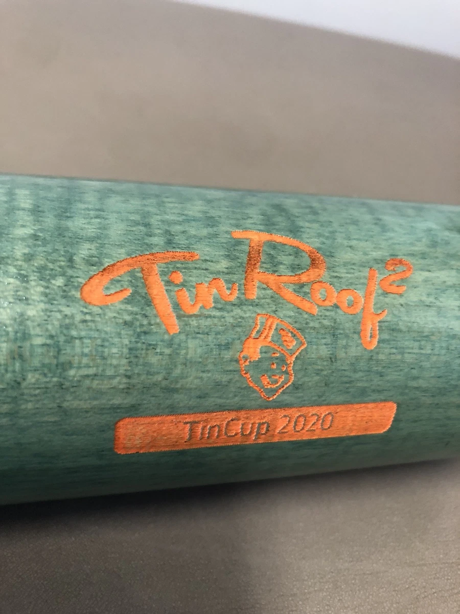 Antiguo bate de béisbol Hickory de Charity TinCup 2020 torneo de golf techo de hojalata 2