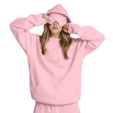 Unisex Travel Hoodie Built-In Eye Mask Hidden Pocket Soft All Season Sweatshirt