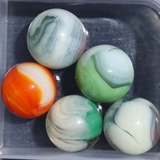 Lot of 5 Vitro Agate MARBLEs MIBs NM and M FREE Shipping