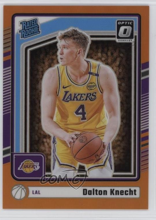 2024 Panini Donruss Optic Rated Rookie Orange Prizm /175 Dalton Knecht #256 6fs