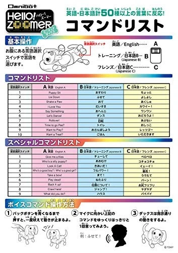 TAKARA TOMY Hello Zoomer Miniature Dachs White Robot Dog Aibo - Image 3 of 4