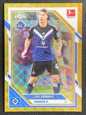 Luka Vuskovic 2025-26 Topps Chrome Bundesliga Gold Wave Base RC /50 #35