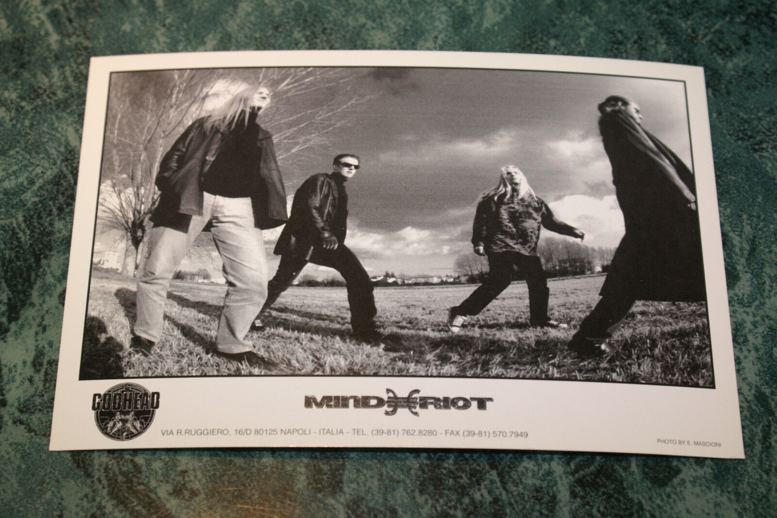 MIND RIOT OFFICIAL 1995 4 X 6  GLOSSY PROMO PICTURE RARE HTF OOP