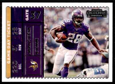 2022 Panini Contenders. Adrian Peterson Football Cards #GDTP-AD