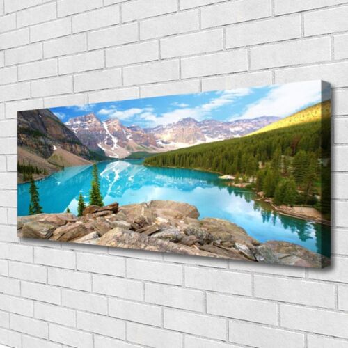 Canvas print Wall art on 125x50 Image Picture Mountains Seewald Nature - Bild 1 von 6