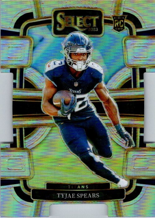 Tyjae Spears 2023 Select Silver Concourse Die-Cut Rookie Card #97 - Titians