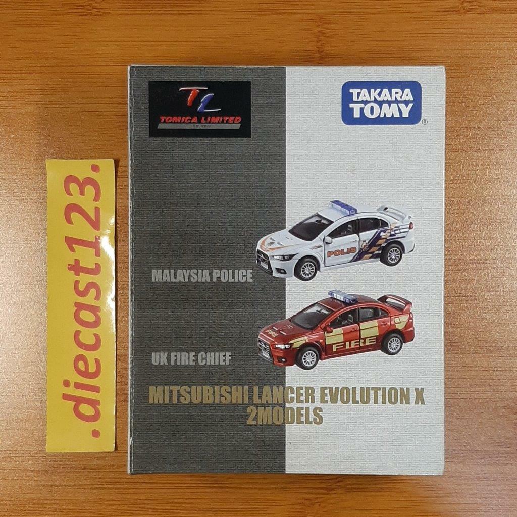 ミニカー MITSUBISHI LANCER EVOLUTION X 2MODELS TOMICA LIMITED MITSUBISHI LANCER EVOLUTION X 2MODELS Set LIMITED