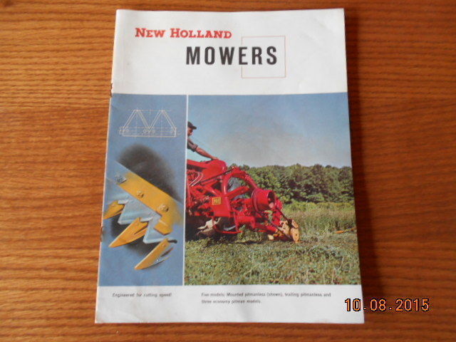 New Holland mowers 450 455 40 sales brochure NH