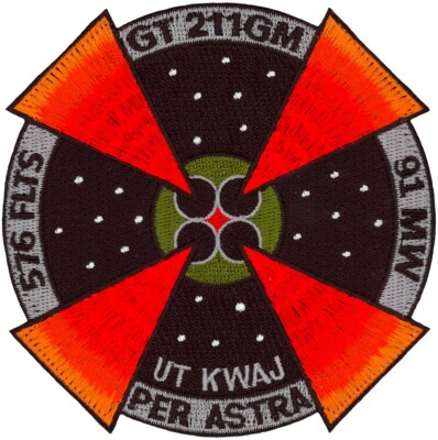 USAF 576th FLIGHT TEST SQUADRON   GLORY TRIP 211GM PATCH