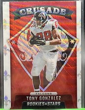 2021 Rookies & Stars TONY GONZALEZ Crusade Red Wave Prizm #CR-19 Atlanta Falcons