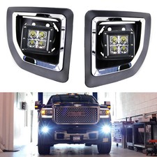 40w Cree Led Pods Wfoglight Cover Bracket Mounts Relay For 15-19 Gmc 2500 3500 40w Cree Led Pods Wfoglight Cover Bracket Mounts Relay For 15-19 Gmc 2500 3500