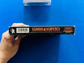 Swords & Serpents NES Nintendo Box Manual CIB Complete + Promo Insert POSTER
