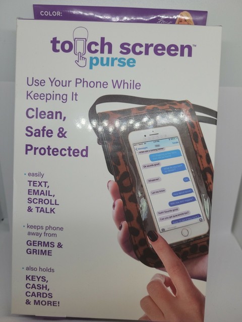 text screen purse