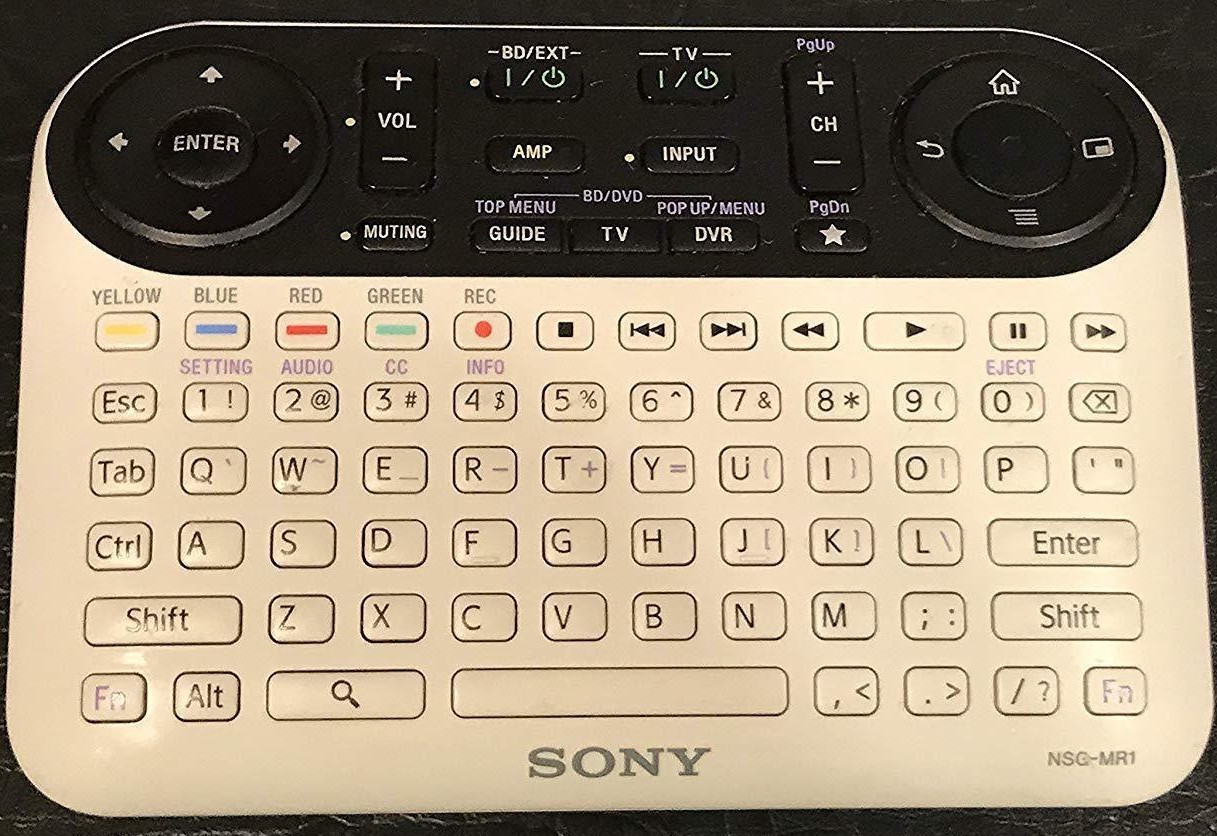 Original Sony NSGMR1 Remote Control Qwerty Keyboard For NSZGT1 Google