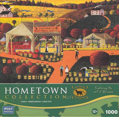 Heronim Cambria Farmers Market Hometown Jigsaw Puzzle - 第 1/1 張圖片